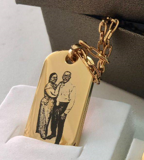 Corrente com gravação grossa